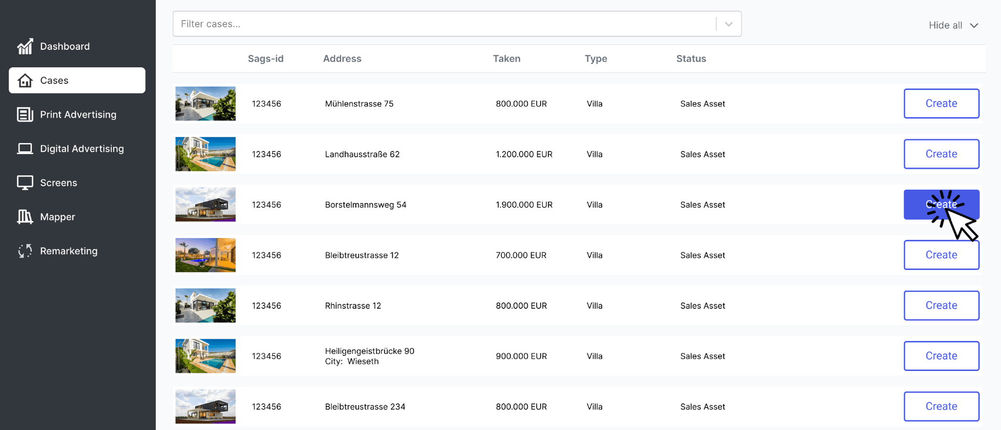 Cases overview image